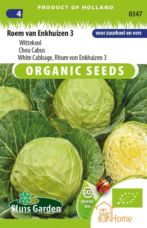 Roem van Enkhuizen 3 Wittekool Zaden: Kweek voedzame, heerlijke en knapperige wittekool in je eigen tuin. Perfect voor verse en gezonde maaltijden.