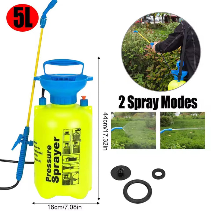 Drukspuit 5L – Tuinsproeier met Verstelbare Nozzle en Draagriem (Voor Planten & Schoonmaak)