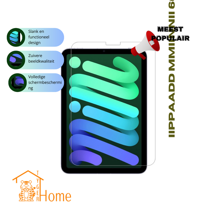 Screenprotector Geschikt voor Apple iPad - Premium glas, Anti-Scratch, Anti-Fingerprint, Anti-Explosion, Full Coverage, Ultra-Thin, HD Clear, Bubble Free - Screenprotector Tempered Glass Screen Protector Gehard Glas