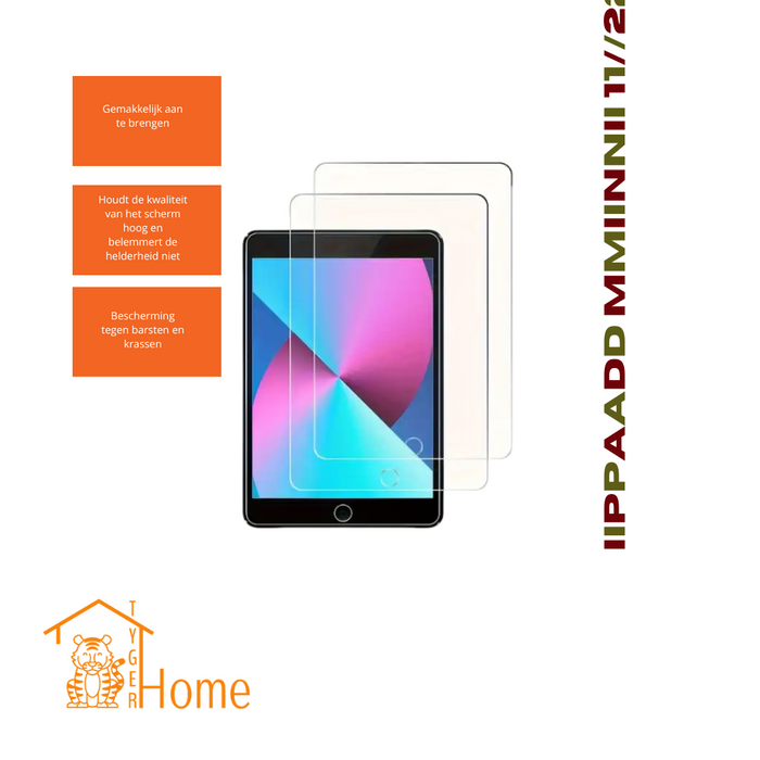 Screenprotector Geschikt voor Apple iPad - Premium glas, Anti-Scratch, Anti-Fingerprint, Anti-Explosion, Full Coverage, Ultra-Thin, HD Clear, Bubble Free - Screenprotector Tempered Glass Screen Protector Gehard Glas