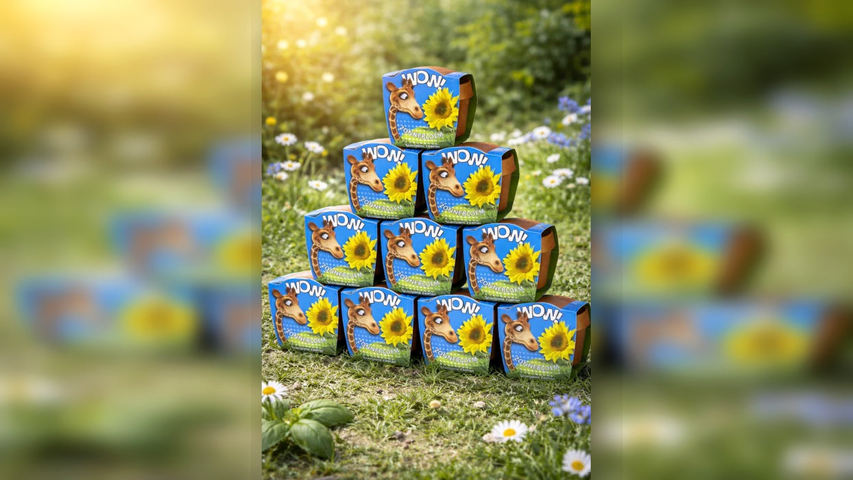 50 stuks Zonnebloem zaad in terracotta pot – Helianthus annuus